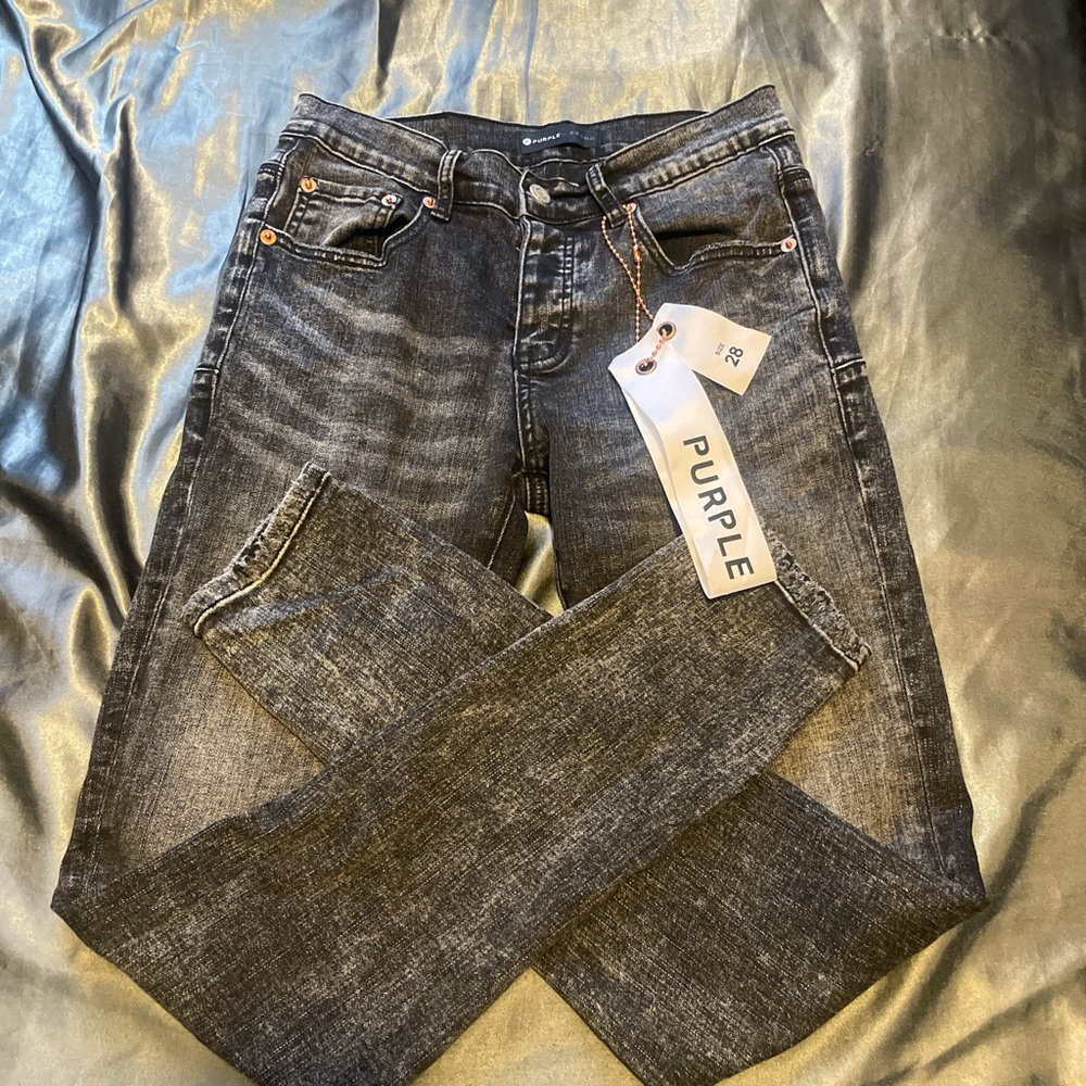 Purple Gray Denim Jeans